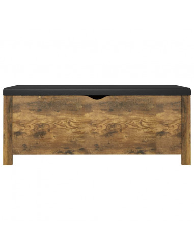 Contenitore con Cuscino Rovere Fumo 105x40x45cm Multistrato