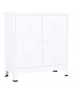 Armadio Classificatore Industriale Bianco 90x40x100 cm Acciaio 2