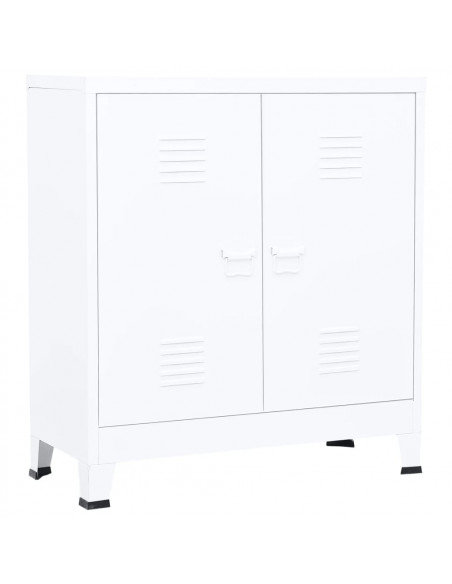 Armadio Classificatore Industriale Bianco 90x40x100 cm Acciaio