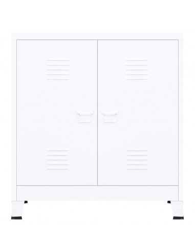 Armadio Classificatore Industriale Bianco 90x40x100 cm Acciaio
