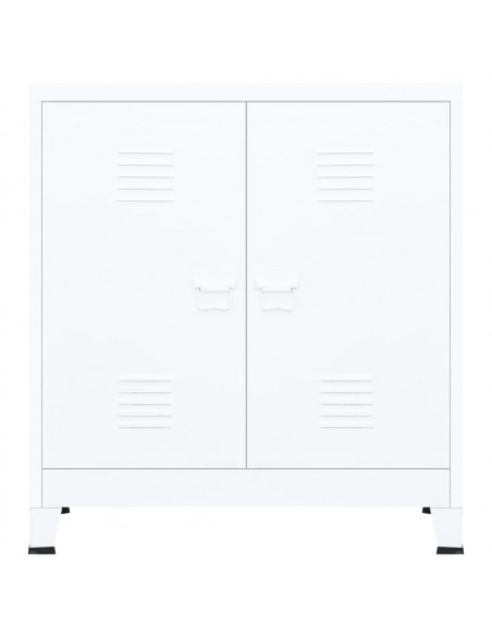 Armadio Classificatore Industriale Bianco 90x40x100 cm Acciaio