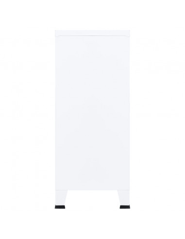Armadio Classificatore Industriale Bianco 90x40x100 cm Acciaio
