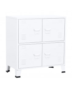 Armadio Classificatore Industriale Bianco 75x40x80 cm Acciaio 2