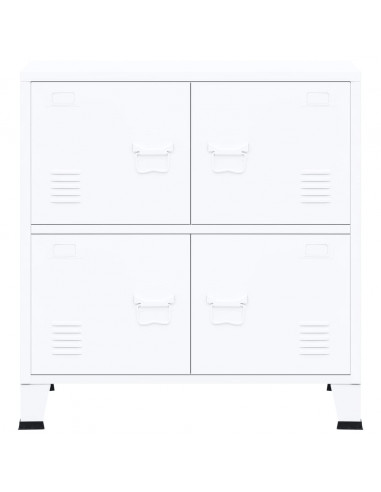 Armadio Classificatore Industriale Bianco 75x40x80 cm Acciaio