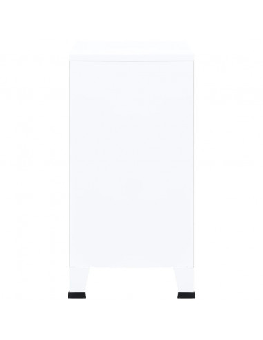 Armadio Classificatore Industriale Bianco 75x40x80 cm Acciaio