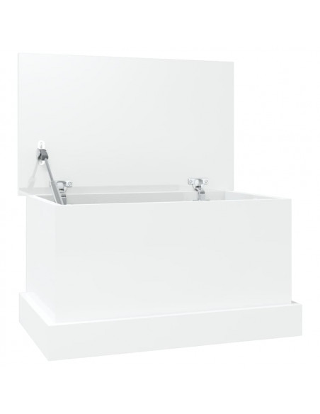 Contenitore Bianco Lucido 50x30x28 cm Legno Multistrato