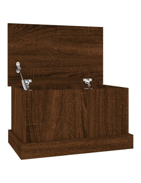 Contenitore Rovere Marrone 50x30x28 cm Legno Multistrato