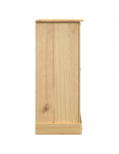 Cassettiera Corona 92x48x120 cm in Legno Massello di Pino