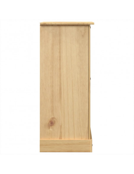 Cassettiera Corona 92x48x120 cm in Legno Massello di Pino