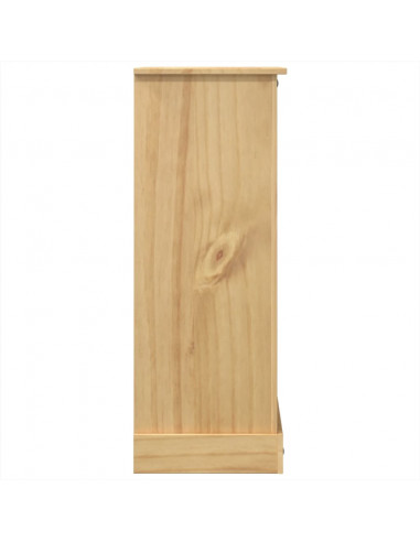 Cassettiera Corona 80x43x114 cm in Legno Massello di Pino