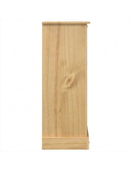 Cassettiera Corona 80x43x114 cm in Legno Massello di Pino