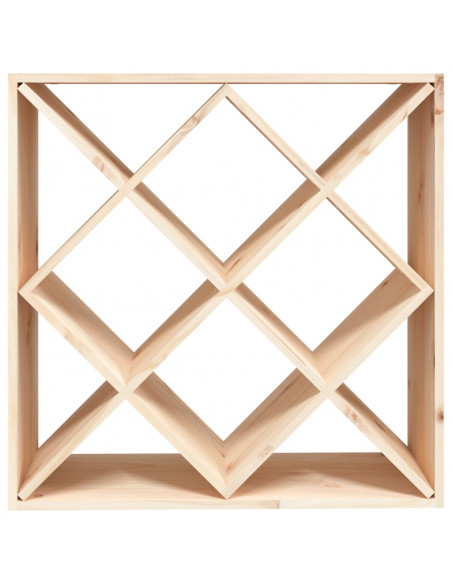 Portabottiglie 62x25x62 cm in Legno Massello di Pino