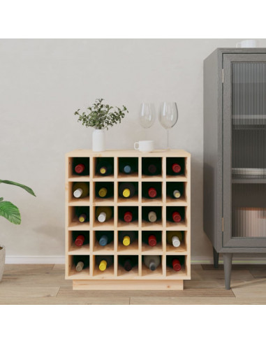 Portabottiglie 55,5x34x61 cm in Legno Massello di Pino