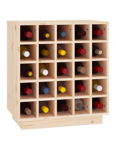 Portabottiglie 55,5x34x61 cm in Legno Massello di Pino