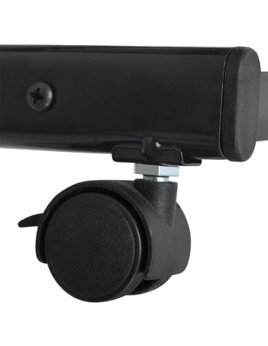 Portariviste 47,5x43x133 cm Nero A4