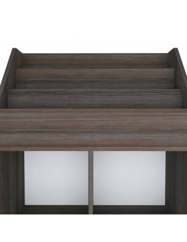 Portariviste Bambini Grigio Rovere Sonoma 71x30x114 Multistrato