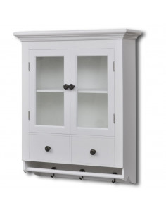 Pensile da Cucina in Legno con Anta in Vetro 2