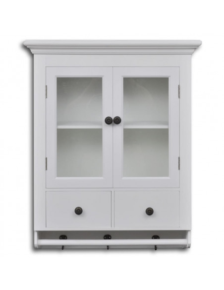 Pensile da Cucina in Legno con Anta in Vetro