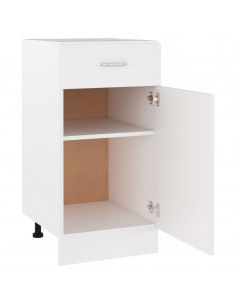 Armadio Inferiore Cassetto Bianco 40x46x81,5 Legno Multistrato 2