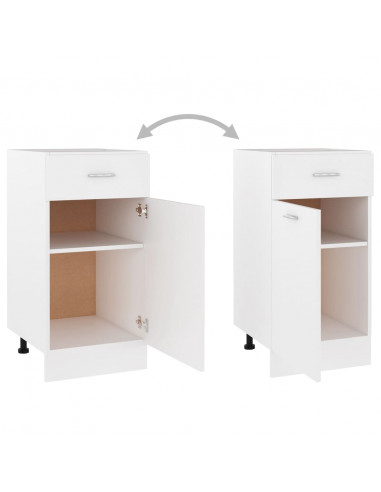 Armadio Inferiore Cassetto Bianco 40x46x81,5 Legno Multistrato