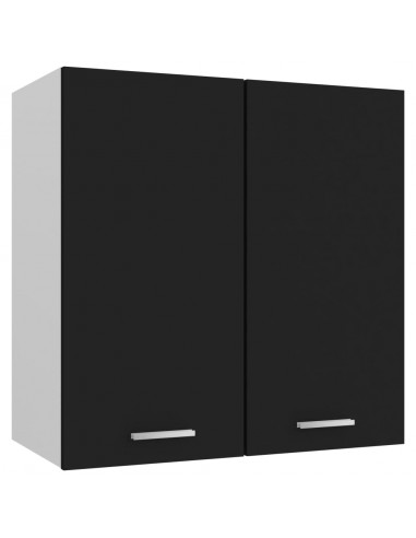 Mobile Pensile Nero 60x31x60 cm in Legno Multistrato