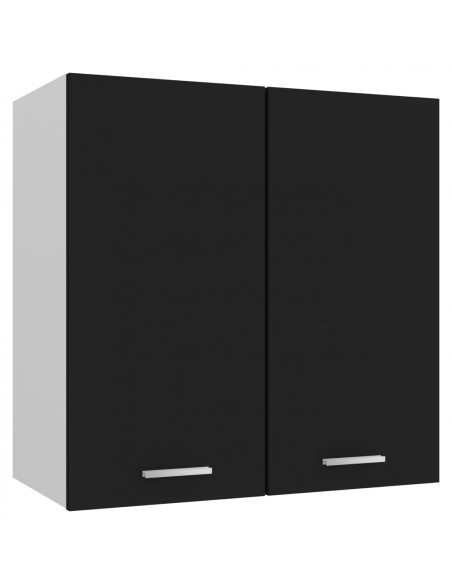Mobile Pensile Nero 60x31x60 cm in Legno Multistrato