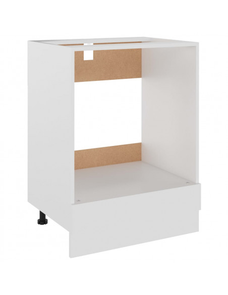 Armadio per Forno Bianco 60x46x81,5 cm in Legno Multistrato