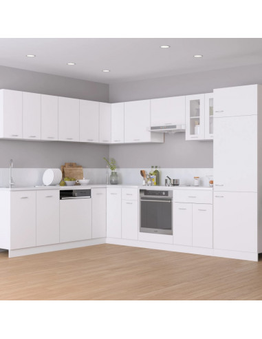 Armadio per Forno Bianco 60x46x81,5 cm in Legno Multistrato