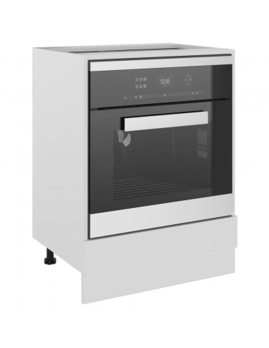 Armadio per Forno Bianco 60x46x81,5 cm in Legno Multistrato