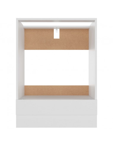 Armadio per Forno Bianco 60x46x81,5 cm in Legno Multistrato