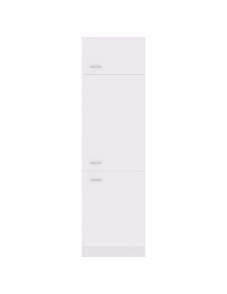 Mobile per Frigo Bianco 60x57x207 cm Legno Multistrato