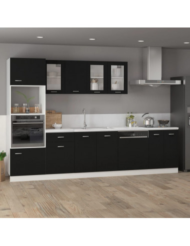 Mobile Pensile Nero 39,5x31x60 cm in Legno Multistrato