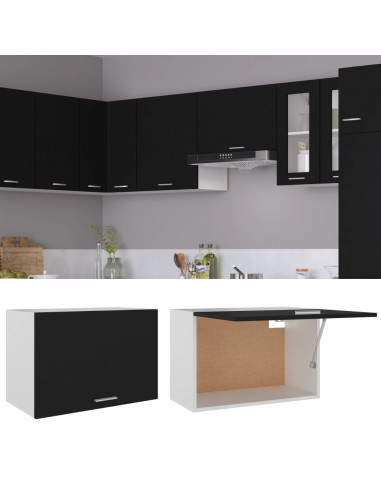 Mobile Pensile Nero 60x31x40 cm in Legno Multistrato