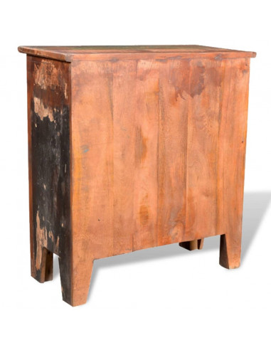 Armadietto in Legno di Recupero con 4 Cassetti