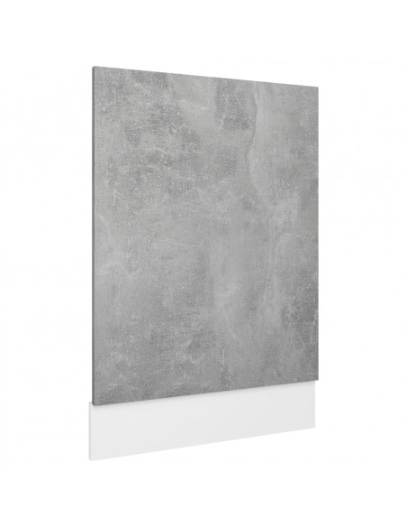 Pannello Lavastoviglie Grigio Cemento 45x3x67 cm Multistrato