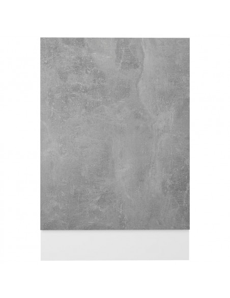 Pannello Lavastoviglie Grigio Cemento 45x3x67 cm Multistrato