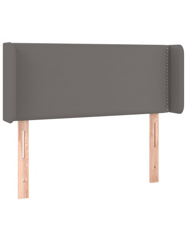 Testiera ad Orecchio Grigio 83x16x78/88 cm in Similpelle