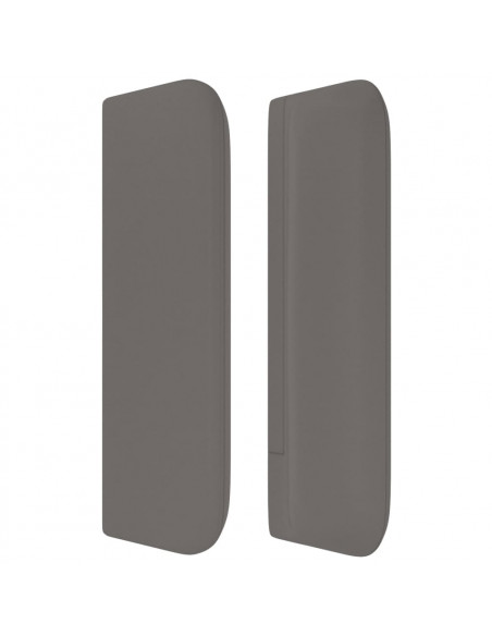 Testiera ad Orecchio Grigio 83x16x78/88 cm in Similpelle