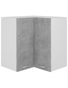 Pensile Angolare Grigio Cemento 57x57x60cm in Legno Multistrato 2