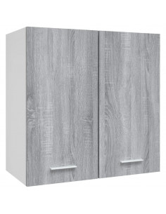 Mobile Pensile Grigio Sonoma 60x31x60 cm Legno Ingegnerizzato 2