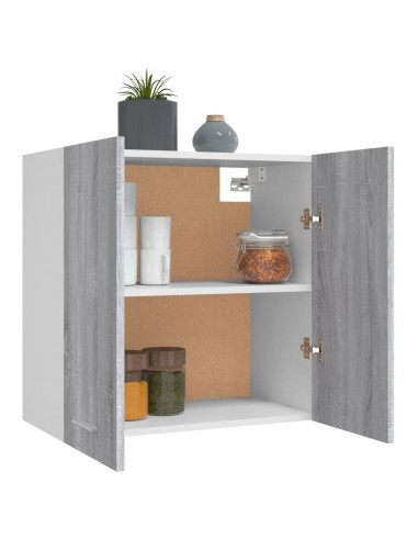 Mobile Pensile Grigio Sonoma 60x31x60 cm Legno Ingegnerizzato