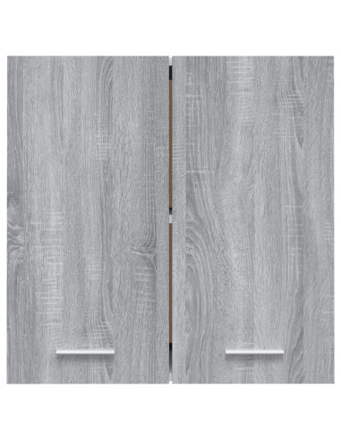 Mobile Pensile Grigio Sonoma 60x31x60 cm Legno Ingegnerizzato