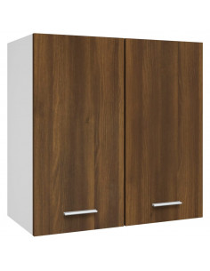 Mobile Pensile Rovere Marrone 60x31x60 cm Legno Ingegnerizzato 2