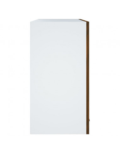 Pensile in Vetro Rovere Fumo 60x31x60 cm Legno Multistrato