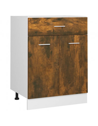 Mobiletto Rovere Fumo 60x46x81,5 cm in Legno Multistrato