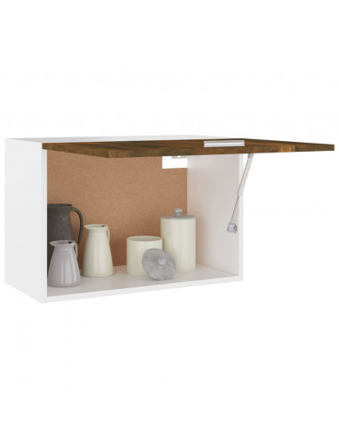 Mobile Pensile Rovere Fumo 60x31x40 cm in Legno Ingegnerizzato