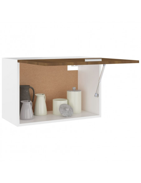 Mobile Pensile Rovere Marrone 60x31x40 cm in Legno Multistrato
