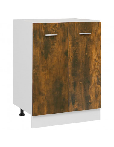 Mobiletto Rovere Fumo 60x46x81,5 cm in Legno Multistrato