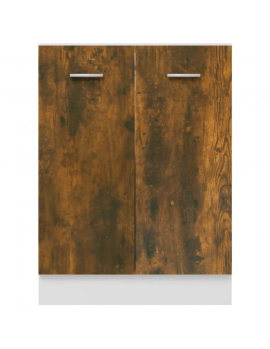 Mobiletto Rovere Fumo 60x46x81,5 cm in Legno Multistrato