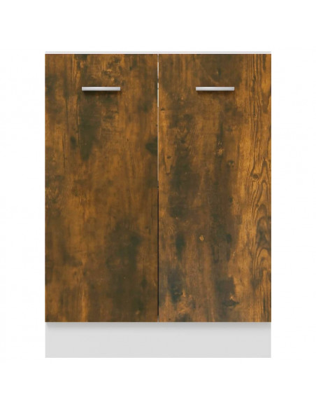 Mobiletto Rovere Fumo 60x46x81,5 cm in Legno Multistrato
